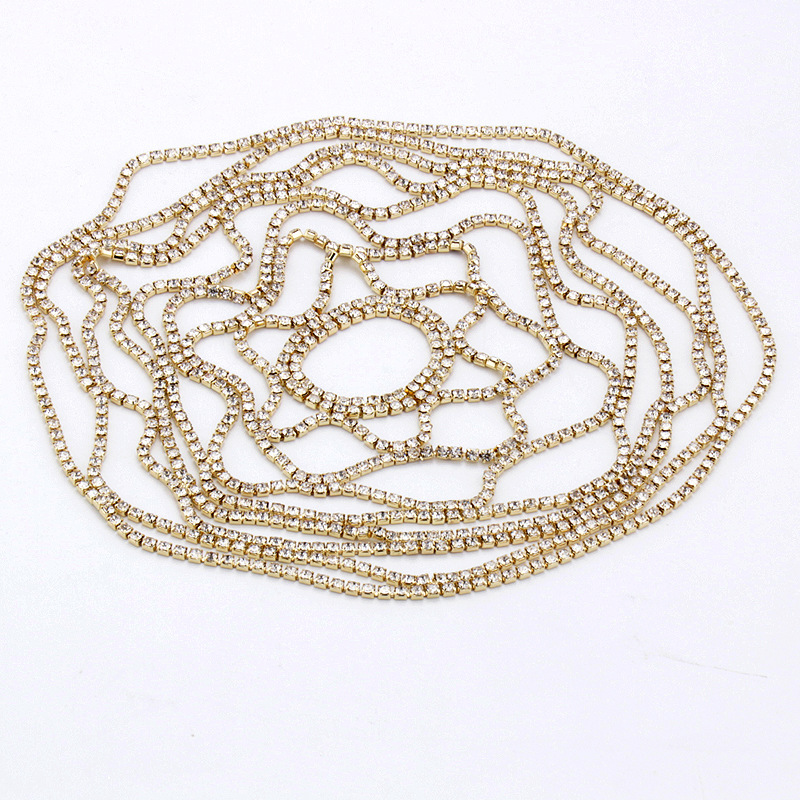 2023 transfronteriza Venta caliente garra cadena de malla tapa Europea estilo de la boda con el pelo decoración maquillaje artista fuente nueva venta al por mayor