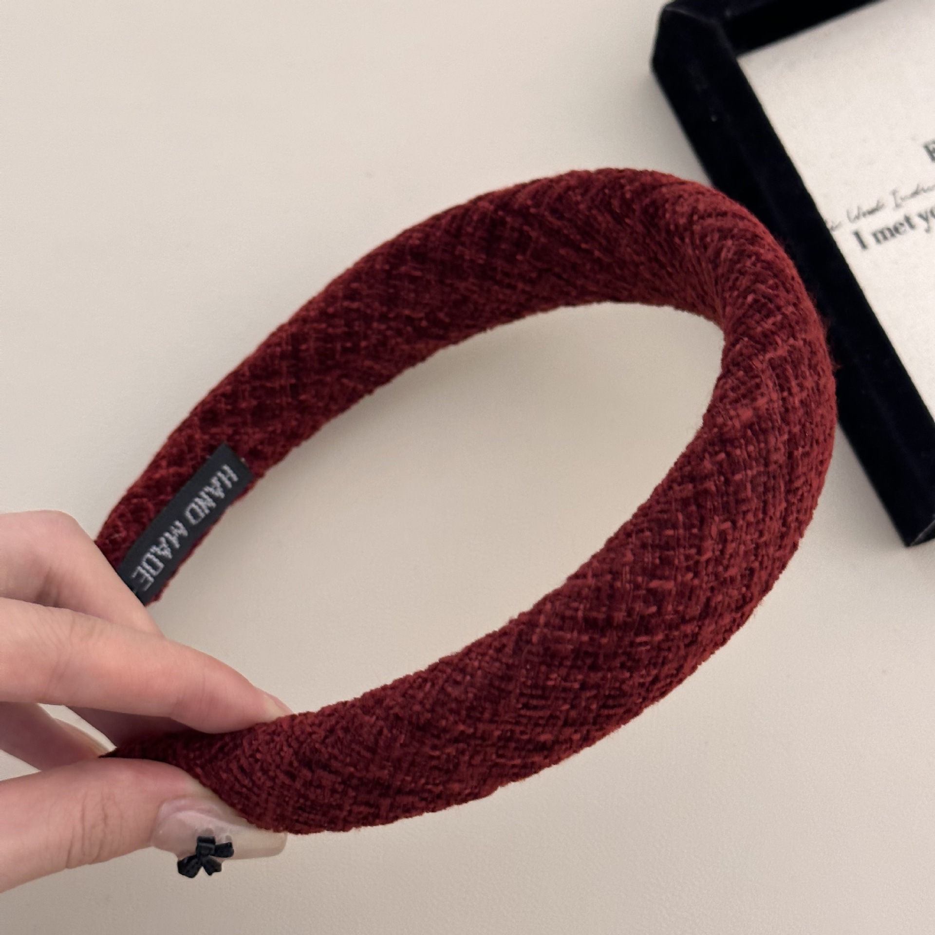 Otoño y invierno Meilade coreano retro estricto esponja cabeza de banda nueva variedad de terciopelo alto cráneo ancho banda de cabello mayorista