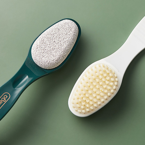 Two-in-one double-sided foot exfoliation and foot grinder, multi-functional cuticle cleaning brush and foot grinding brush cross-border