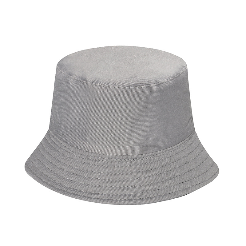 Solid Color Pattern Unisex Simple Style Solid Color Sewing Flat Eaves Bucket Hat
