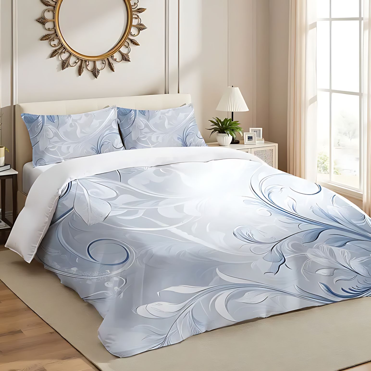 TEMU / JIT Transfronterizo Kit Abstract Vortex Fluid Art HD Digital Printed Bed