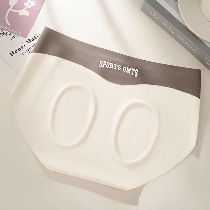 Hielo sin costuras, nalgas de melocotón, ejercicio de yoga, niña invisible sin costuras, calzoncillos antibacterianos de grado 10A, calzoncillos de mujer
