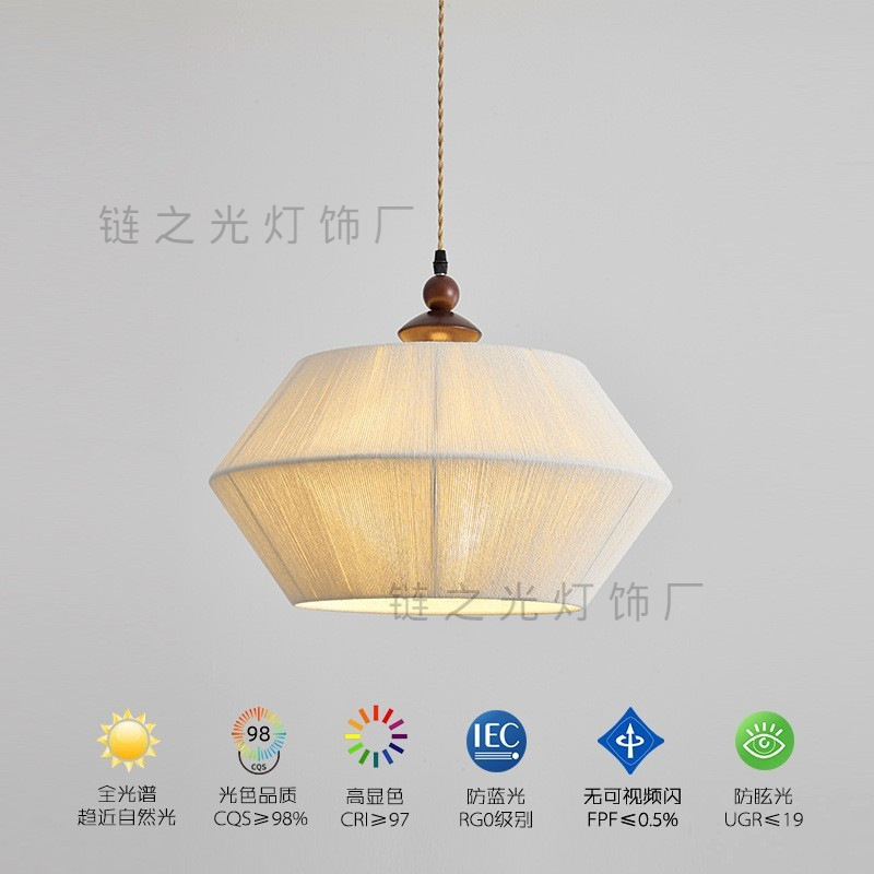 Full Spectrum Middle Ancient Restaurant Hemp Rope Chandelier French Cream Style Study Studio Japanese Style Solid Wood Vintage Teahouse Full Spectrum Middle Ancient Restaurant Hemp Rope Chandelier French Cream Style Study Studio Japanese Style Solid Wood Vintage Teahouse