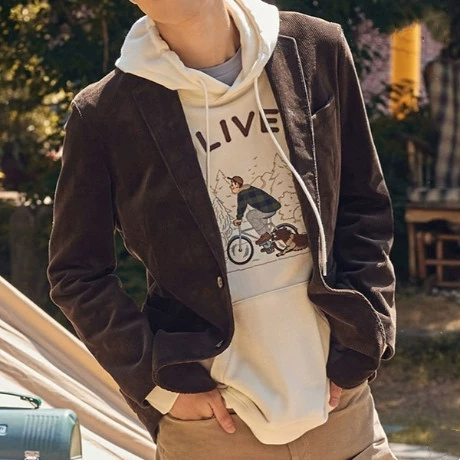 Европейская версия взрыва 2025 новый повседневный мужской костюм Amazon Fashion плюс размер независимая станция Япония-Корея спот