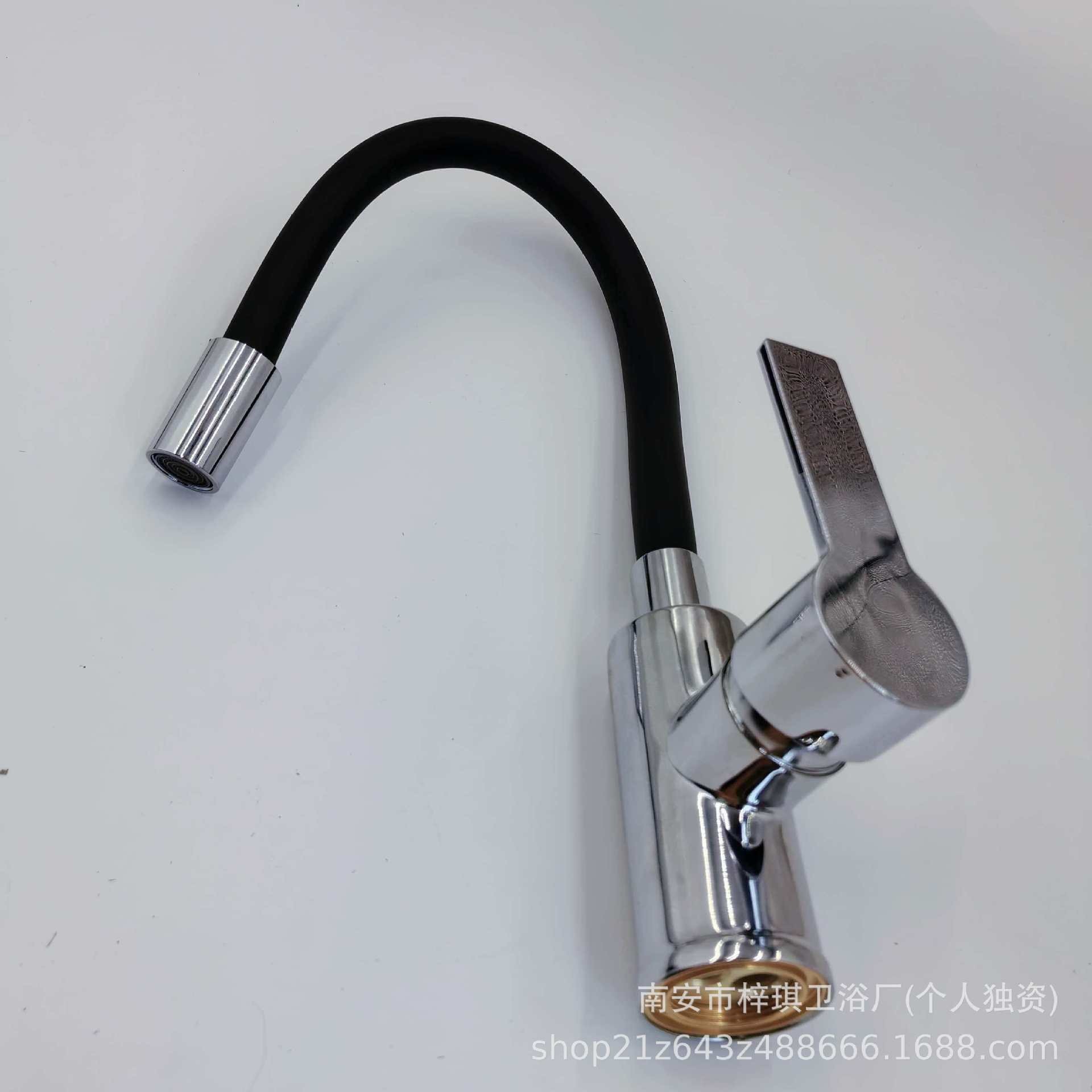 Grifo Mezclador Orientable para Fregadero de Cocina de Aleación de Zinc para Agua Fría y Caliente