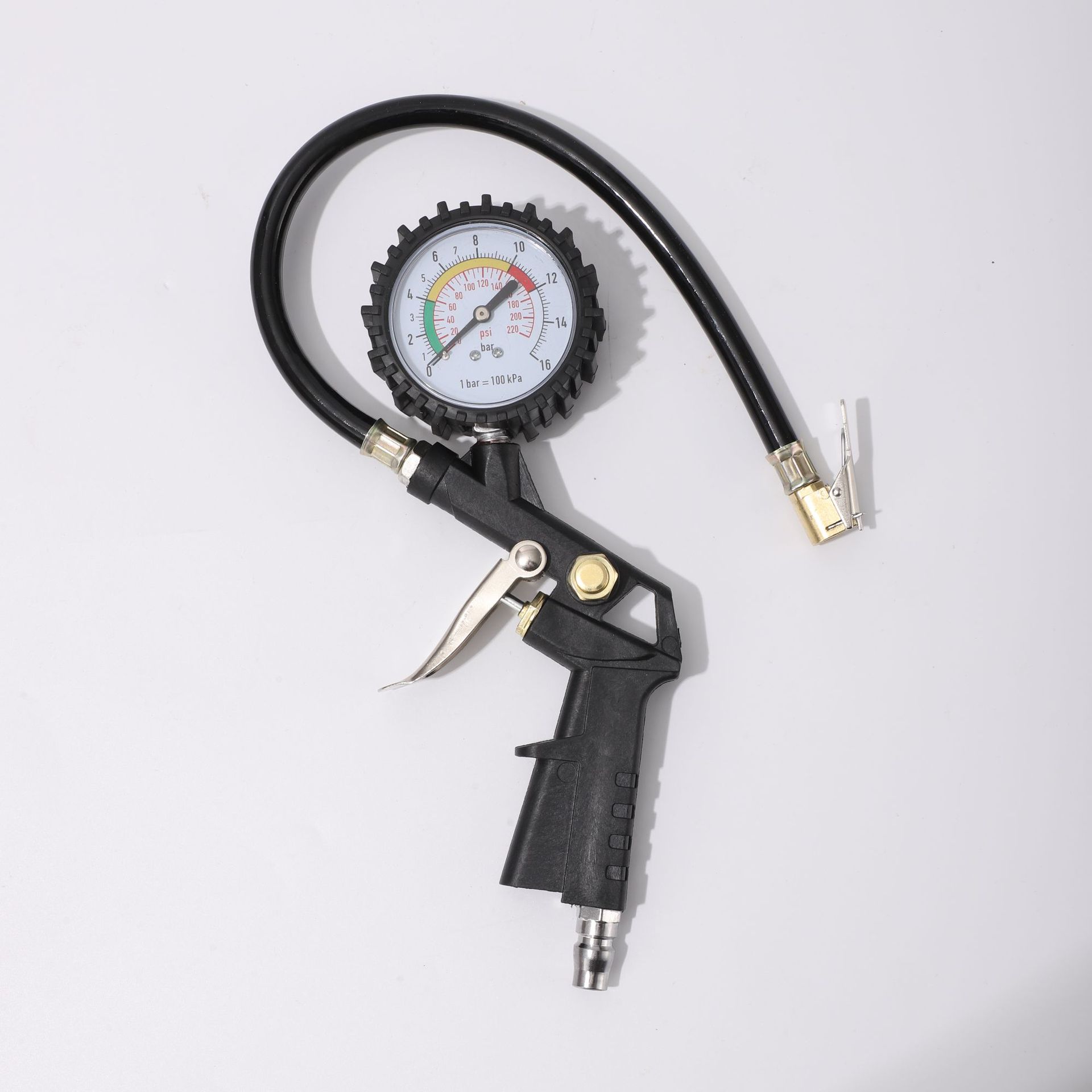 New High-Precision Tire Pressure Gauge Digital Display Pressure Meter for Car Tires, Oil-Immersed Tire Pressure Gauge, Air Inflation Gauge