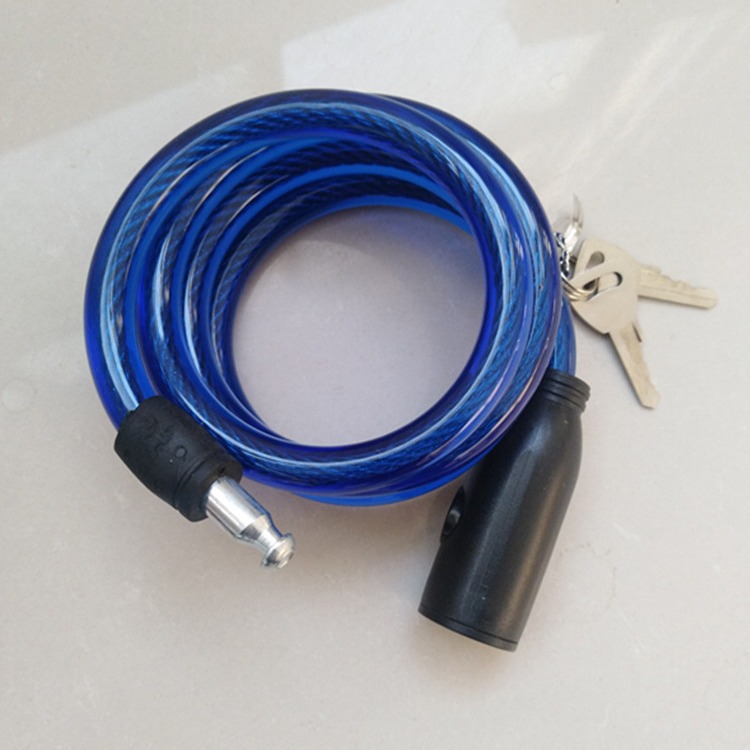 Venta al por mayor de la Fábrica de la bicicleta anillo de bloqueo de color de alambre de bloqueo muerto de velocidad coche de bloqueo de cable de la bicicleta sin placa Marco de bloqueo de alambre antirrobo bloqueo