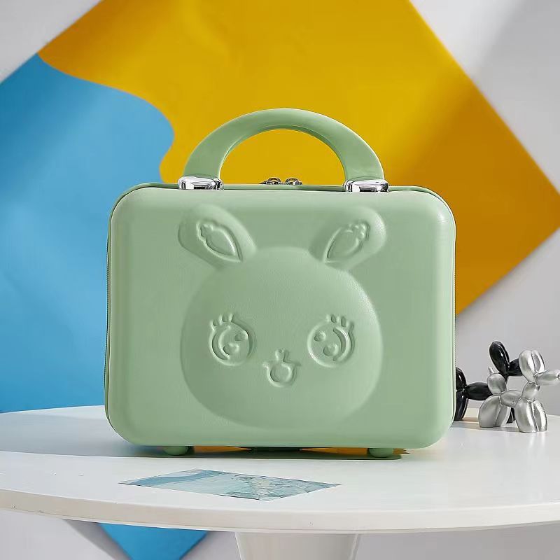 Nuevo conejo de color caramelo maleta mano caja de regalo caja de cosméticos equipaje maleta caja de almacenamiento resistente a los arañazos resistente al desgaste