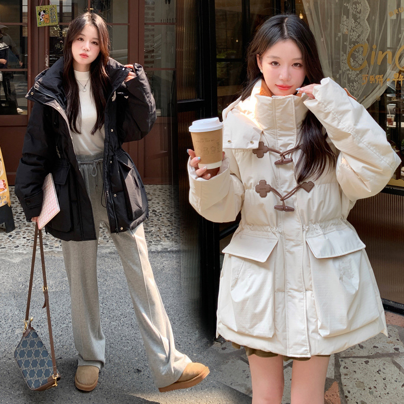 2024 Plus Size 150kg Extra Large Vintage Duffle Coat Mid-Length Maternity down Jacket Women's Outerwear Cold Protection 2024 Plus Size 150kg Extra Large Vintage Duffle Coat Mid-Length Maternity down Jacket Women's Outerwear Cold Protection