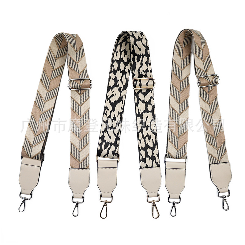 Fábrica de bordado Jacquard personalizado correa de hombro ajustable correa de extensión cualquier correa de hombro se puede personalizar para dibujar el lote