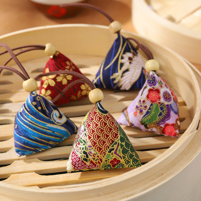 Dragon Boat Festival bolsita de ajenjo relleno DIY terminado albóndigas de arroz bolsita adornos repelente de mosquitos bolsita pequeña bolsita portátil