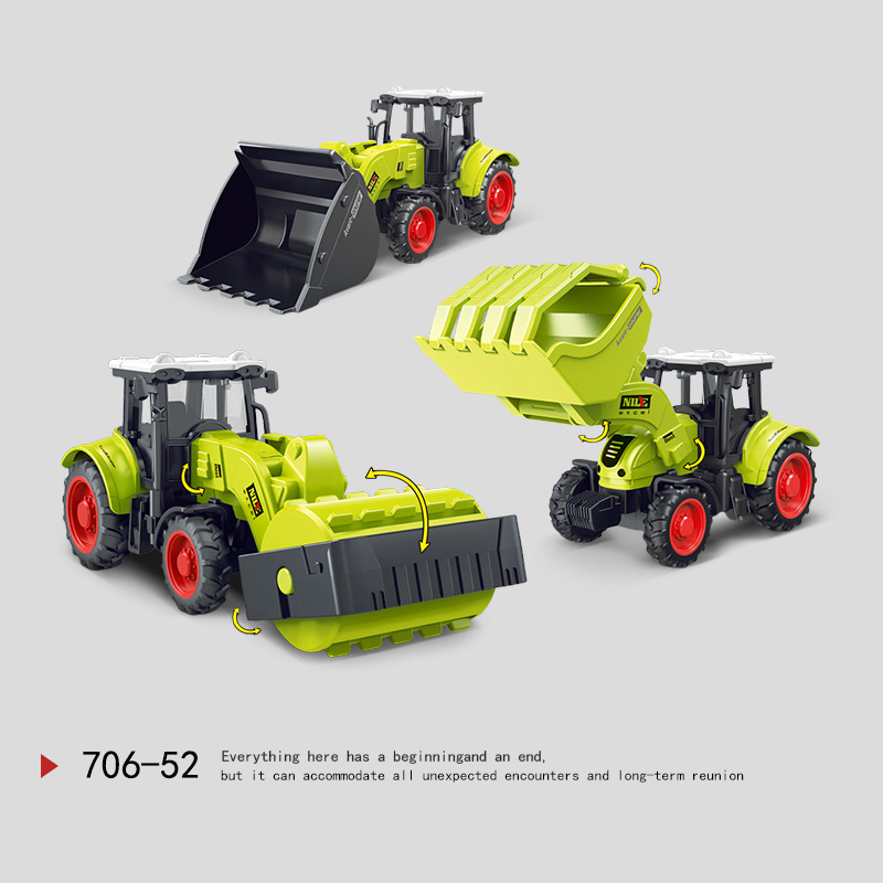 Large Artificial Wood Transport Truck Tractor Engineering Vehicle Model Male Agricultural Inertia Car Kidsren's Toy