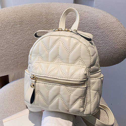 Japanese style simple shoulder bag popular women's bag  new style girls students embroidery line casual versatile large capacity backpack 