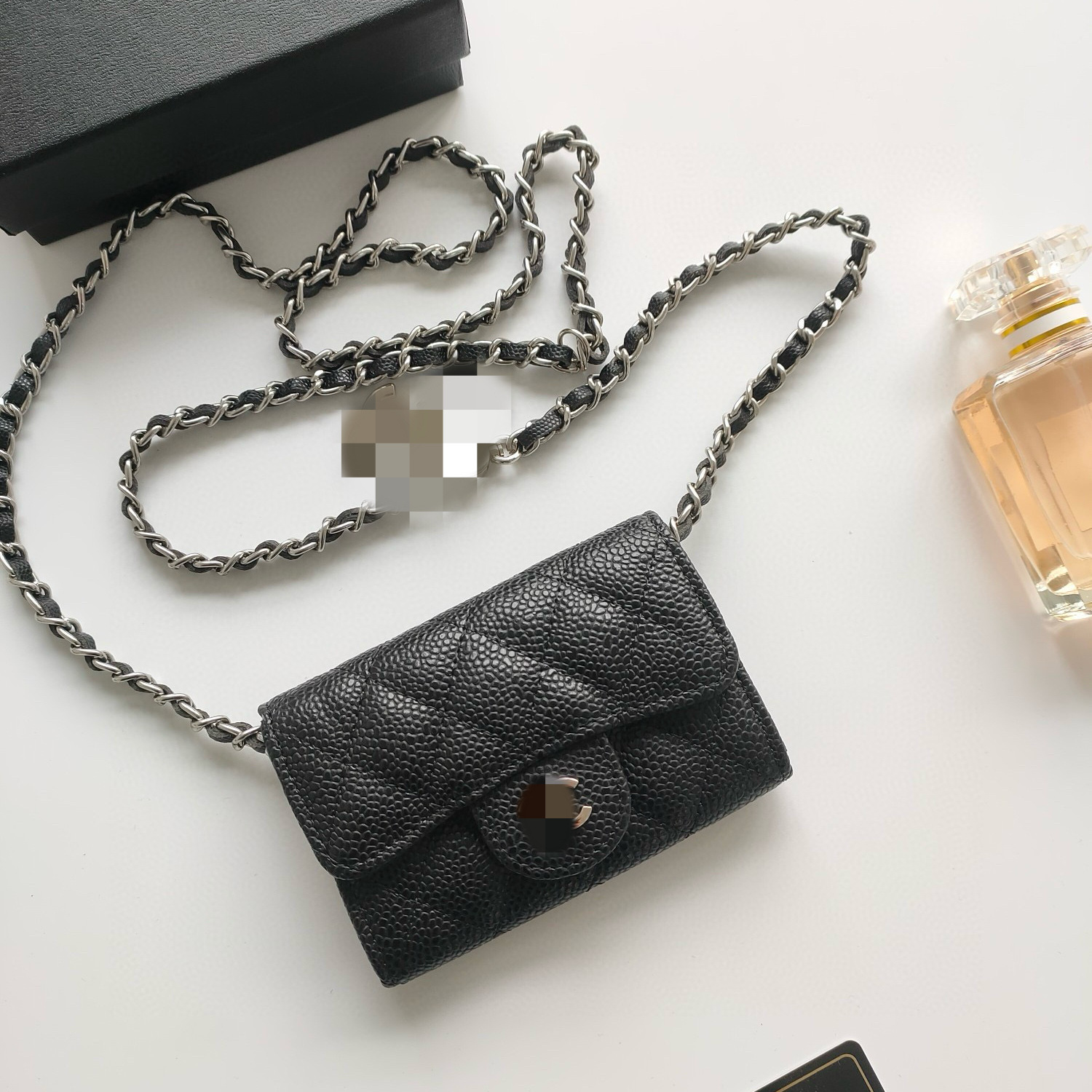 리치 패턴 블랙 실버