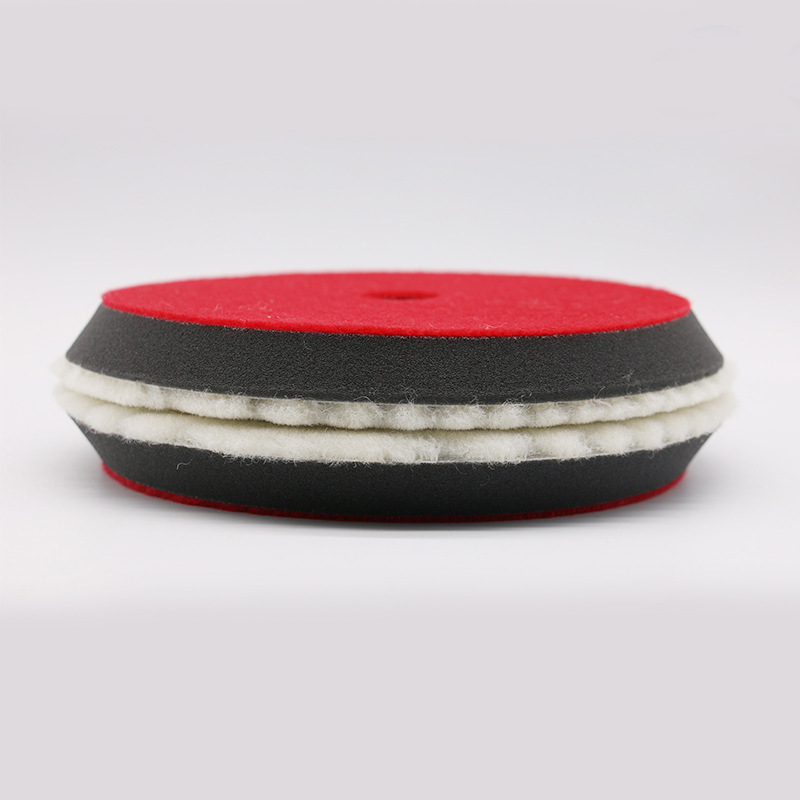 Placa de lana de estilo japonés pulido rueda de lana bola esponja placa gruesa medio fino pulido placa coche belleza reducción placa