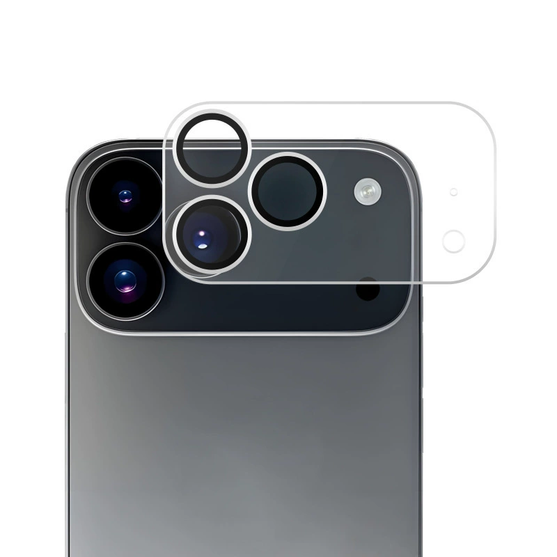 Подходящая для iPhone17Pro прозрачная защитная пленка для камеры с высоким разрешением 17Air с шелкографией, полное покрытие