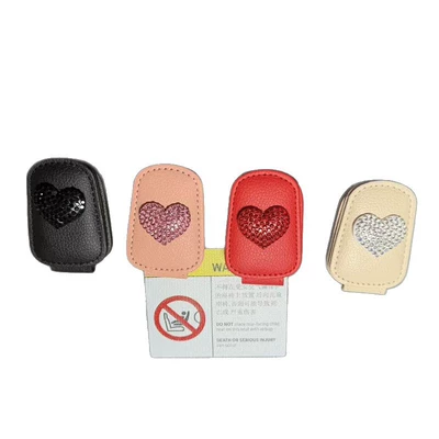 Car Glasses Clip/Bill Clip – Heart-Shaped Car Glasses Holder, Car