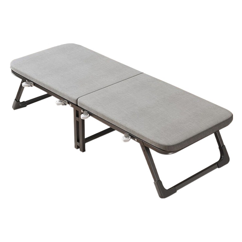 Cama plegable portátil de tela doble, cama auxiliar simple para hospital, alquiler de oficina, descanso para el almuerzo, cama plegable individual