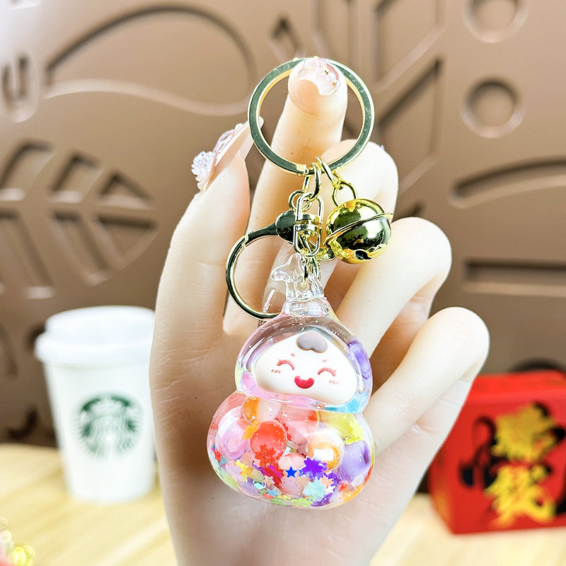 Cartoon Dream Bear Girl Keychain leche rosa muñeca adorable bolso de pareja colgante pequeño regalo al por mayor