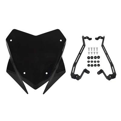 Motorcycle front windshield Multistrada V4 S - smoky-black