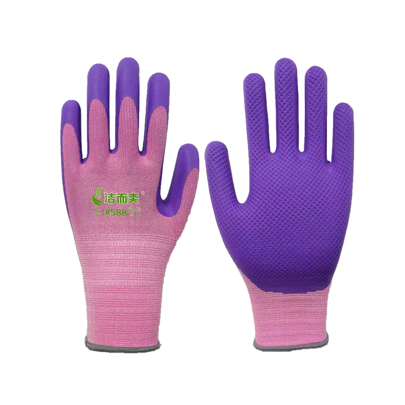 Dengsheng familia guantes de jardinería anti-perforación impermeable jardín plantación de flores guantes de protección transpirable resistente al desgaste trabajo agrícola jardín