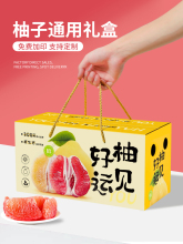柚子包装盒手提礼盒2个4个装红心白心蜜柚泰柚空盒子水果纸箱批发