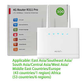 R311 Pro 4G router无线路由器随身WIFI 300Mbps外置天线4G CPE