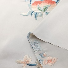 新中式仿宋绣花面料 织锦缎仿宋锦绣花锦缎服装布料上衣马甲面料