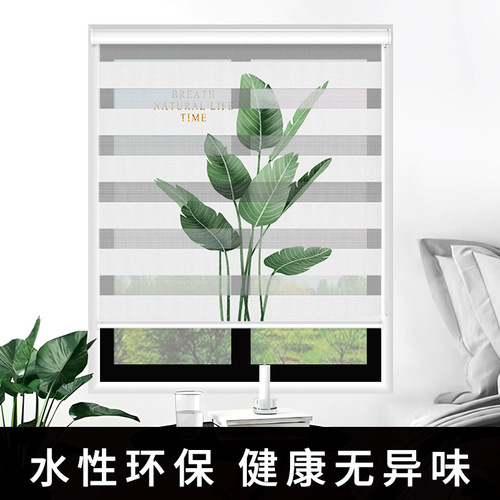 Printed Soft Sheer Curtains Bathroom Curtains No Hole Blinds Bathroom Kitchen Toilet Roller Blinds Blackout Lift Blockout Curtains 