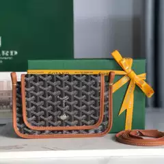 Goyard Plumet Classic Monogram All-Over Print Messenger Envelope Bag Mini Spliced Shoulder Crossbody Women's Bag