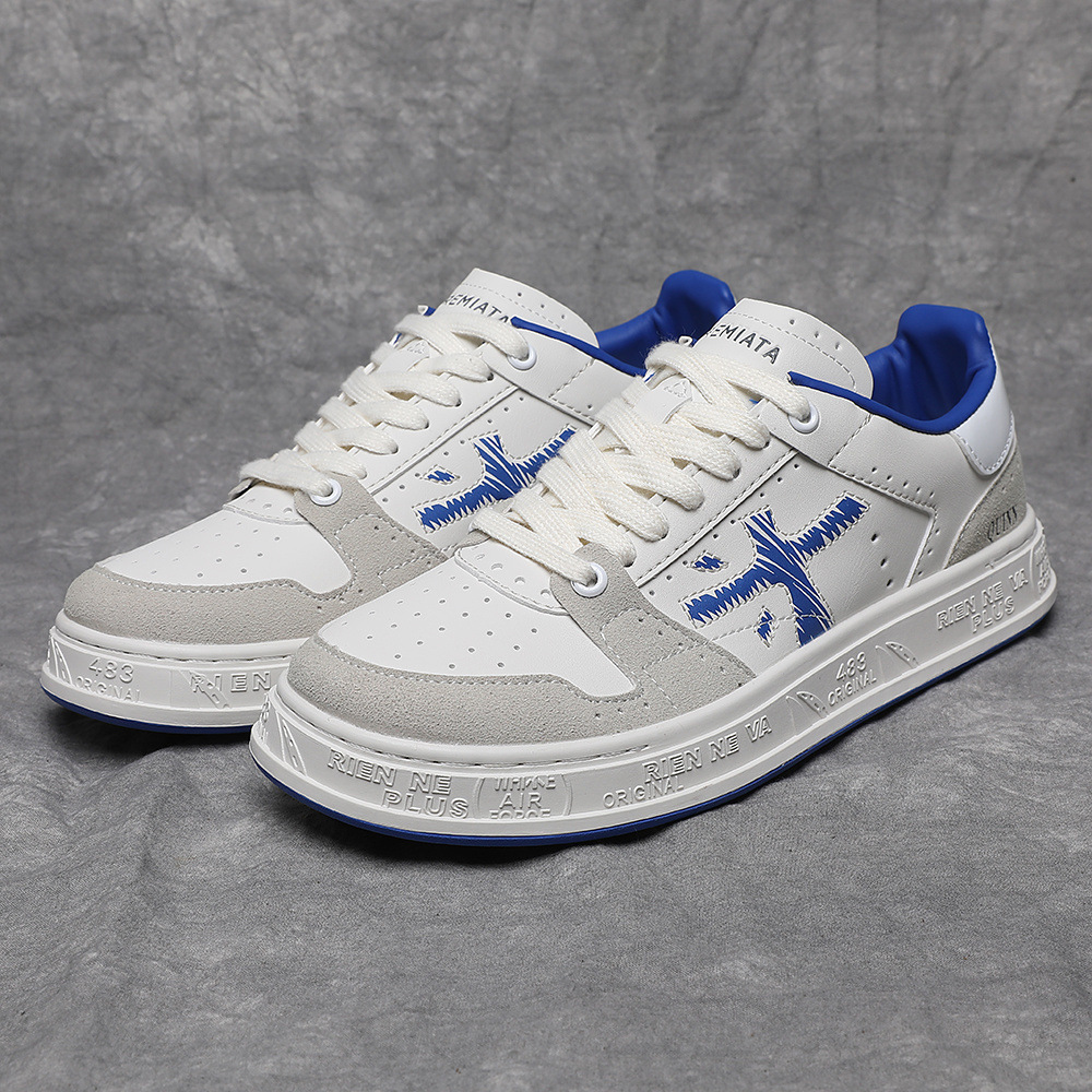 Comercio exterior transfronterizo nuevos zapatos masculinos premium, suela gruesa transpirable, zapatos deportivos casuales de cuero anti-pelú.