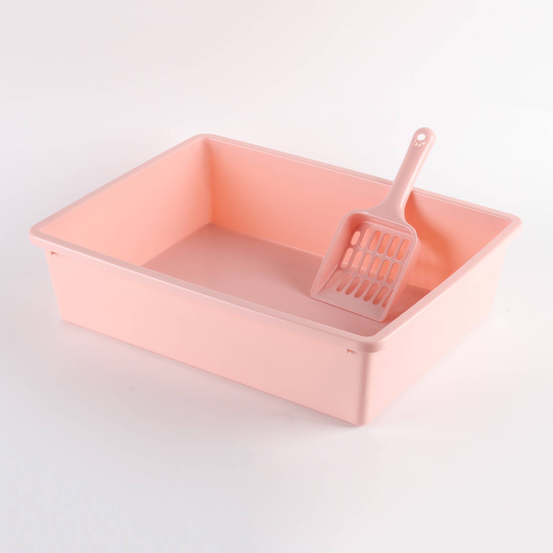 Cuenca de arena para gatos anti-splash semi-cerrado inodoro para gatos limpio cuadrado de arena para gatos enviar pala de arena para gatos cuenca de arena para gatos mayorista