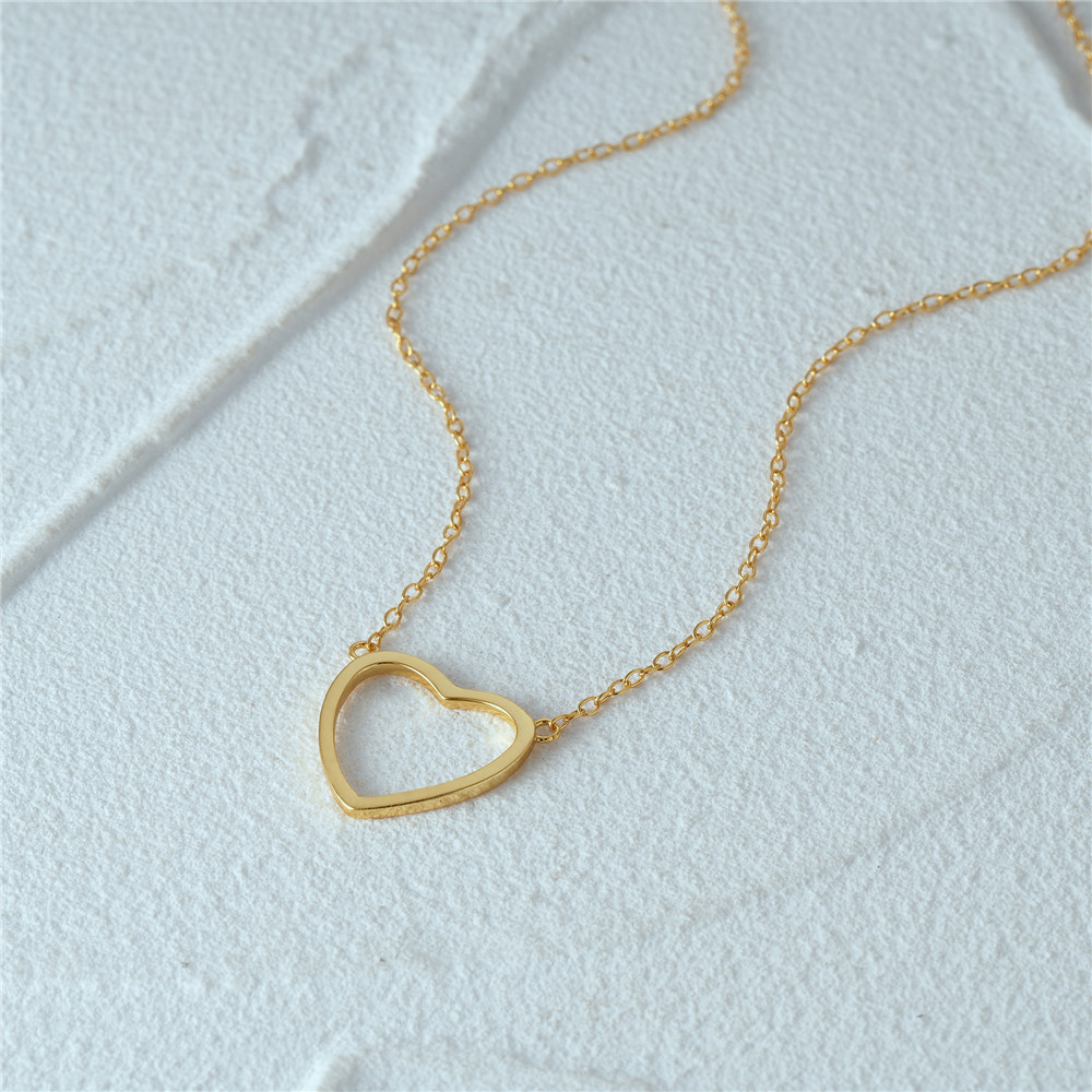 6g Weight Pendant Necklace Classification 1 Piece Quantity Casual, Daily Occasion 925 Sterling Silver Material Heart Shape Pattern Women's Gender Plating Design Simple Style Style 925 Sterling Silver Plating Heart Shape Pendant Necklace 4