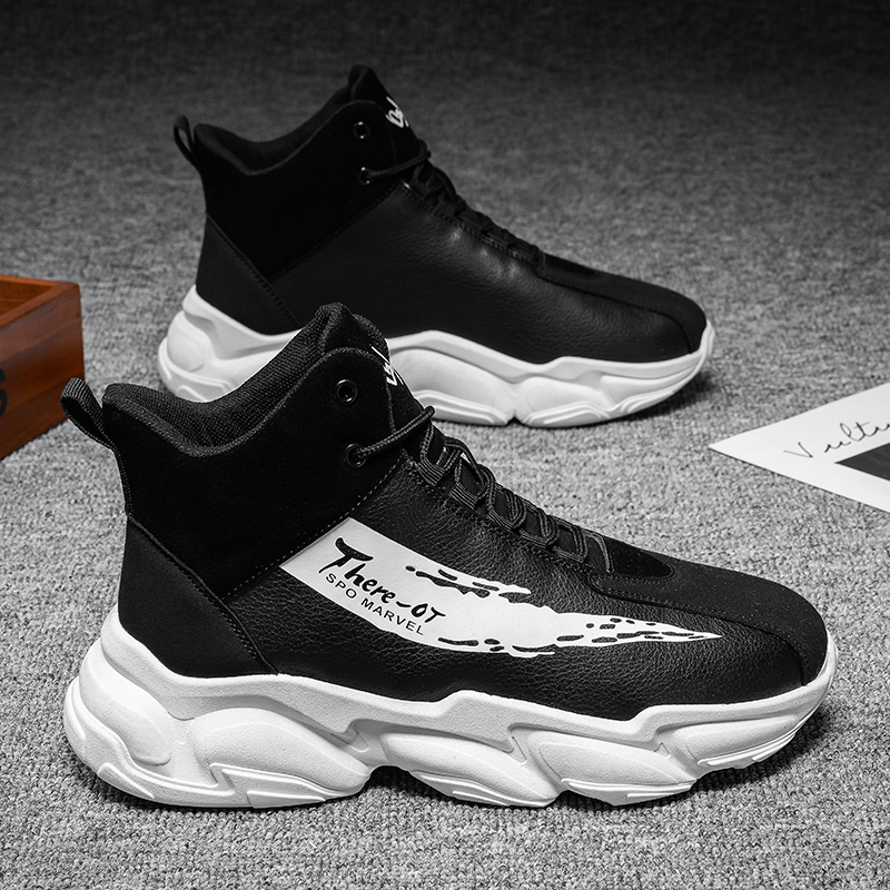 Northeast Algodon zapatos para hombres con botas de nieve cálidas, zapatos de invierno de moda, zapatos de algodón de alto nivel, un cabello