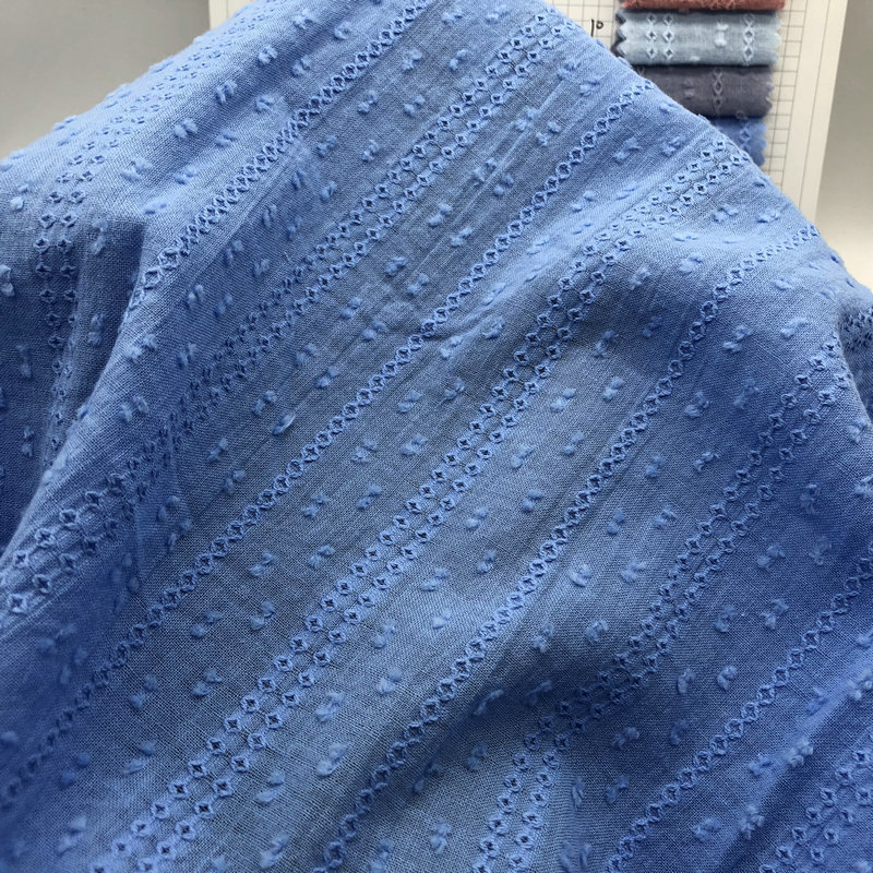 New spring and summer jacquard cut gauze fabric fashion women's clothing children's top dress skirt fabric cotton fabric New spring and summer jacquard cut gauze fabric fashion women's clothing children's top dress skirt fabric cotton fabric