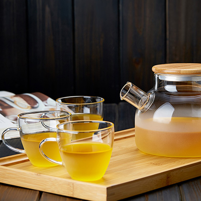 glass coffee tea set