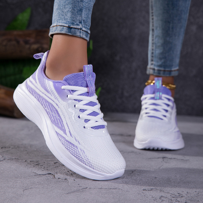 Large Size Sports Shoes for Women, New Summer Model, Mesh Breathable Running Shoes, Sizes 35-42, Soft Sole, Ultra-Light Travel Shoes, Available in 10 Colors