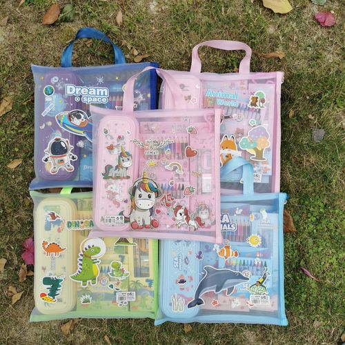 Children's Gift Student Stationery Set School Supplies Pen Box Pencil Set Box Kindergarten Gift Animal