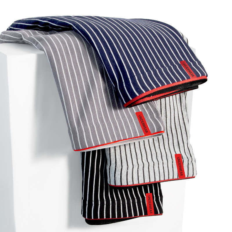 Pantalones interiores de hombre Xinjiang algodón antibacteriano entrepierna para hombres deportes sueltos de cuatro ángulos adolescentes grandes pantalones cortos de ángulo plano para hombres