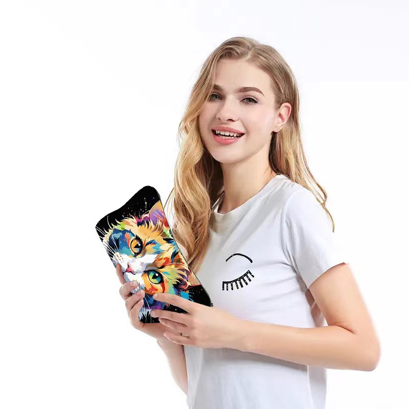Transfronterizos Amazon nuevo maquillaje serie de animales divertidos bolsa de lino impermeable