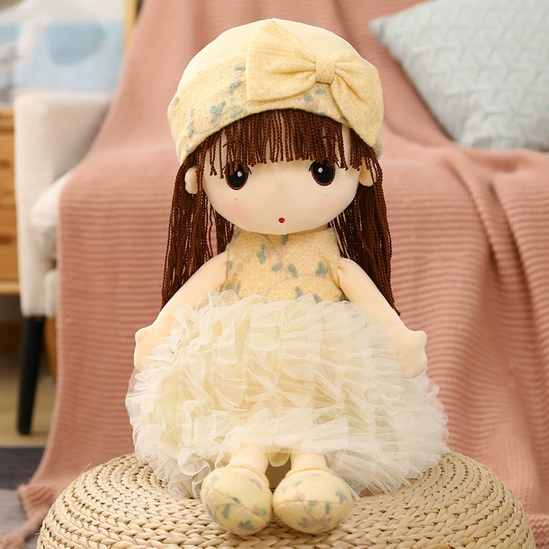 Knitted lace children's doll, Birthday gift