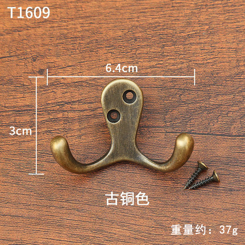 Procesamiento de ganchos de metal de latón personalizados, ganchos para ropa de guardarropa, zapatos retro, ganchos de entrada sin perforación de cobre detrás de la puerta
