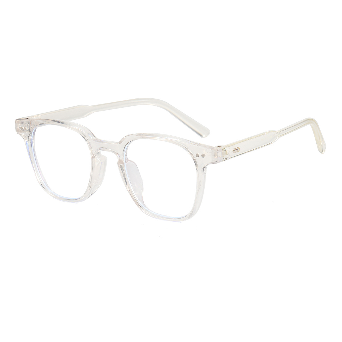 2021 nueva moda estilo coreano beige uñas gafas lisas poco Libro Rojo neto rojo ins misma moda gafas de luz anti-azul