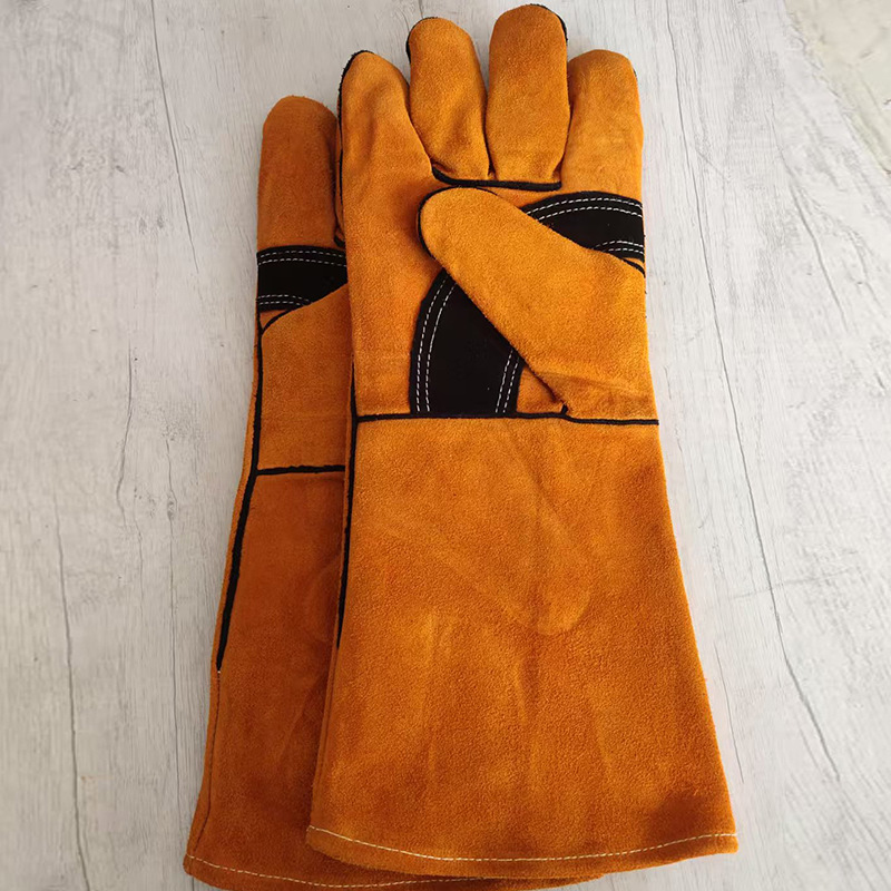 厂家直供电焊手套防烫耐磨防火星焊工手部安全防护手套隔热防滑