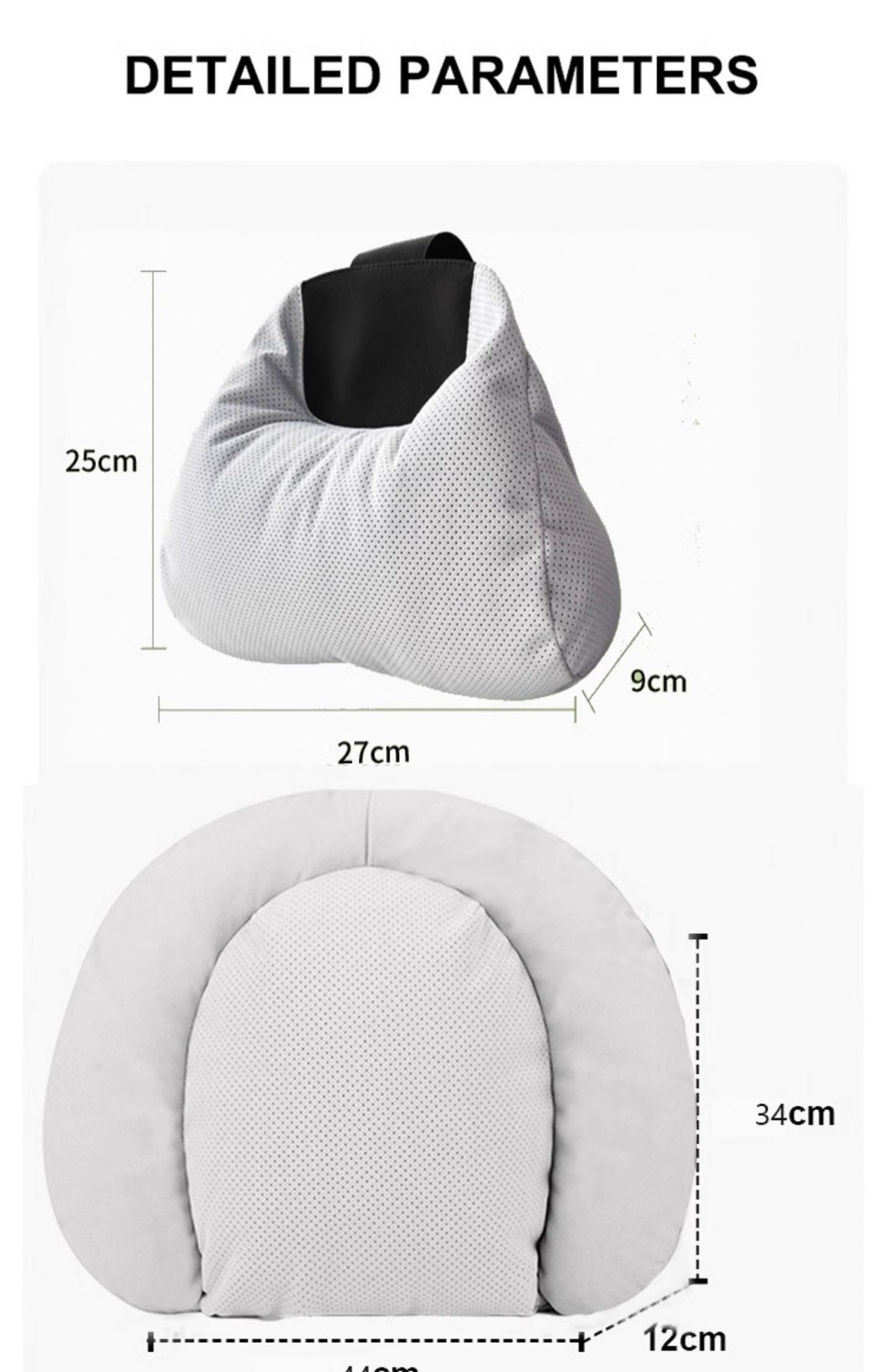 Suede Car Sports Seat Neck Support Headrest Suitable for Zeekr 001 Byd Lynk & Co Soft Lumbar Support