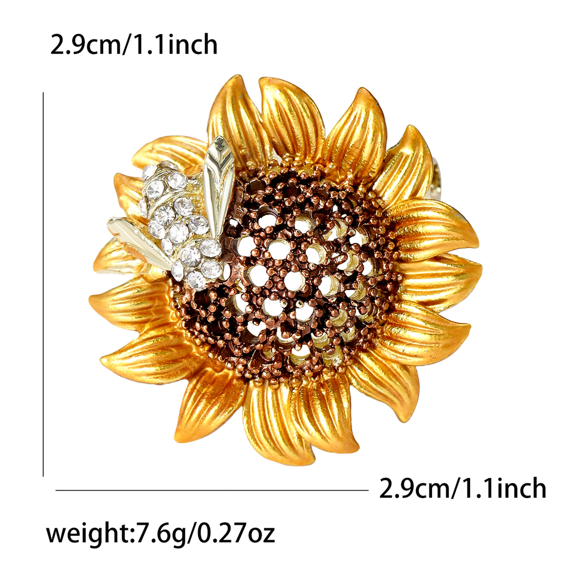 Alloy Material Flower Pattern Cute Pin Flower Alloy Enamel Women's Brooches