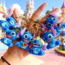 卡通史迪仔钥匙扣环圈可爱精致玩偶学生书包包包小挂饰创意小礼品