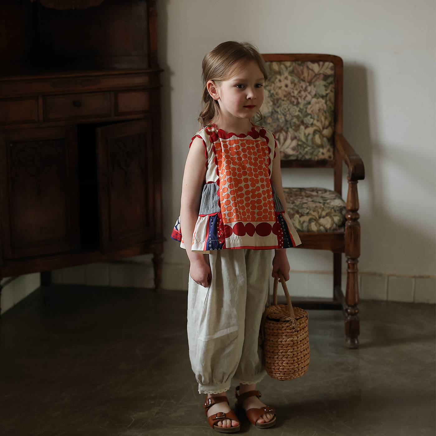 Chica nicho temperamento retro vestido de estilo japonés contraste color costura chaleco falda muñeca camisa estilo occidental estilo étnico falda