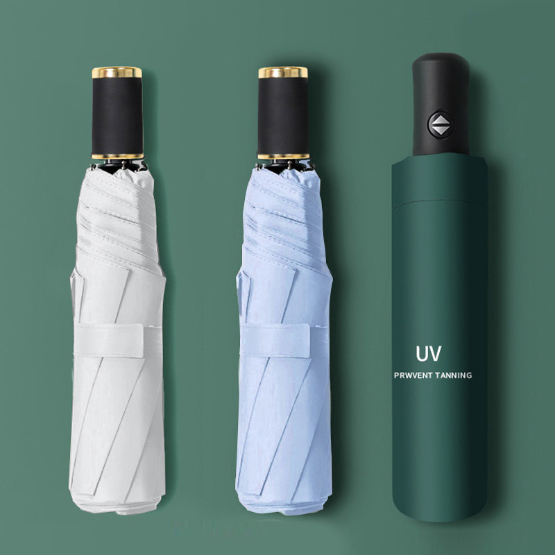 Fully Automatic Umbrella for Men, Large, Double, Women, Sunny or Rainy, Sun Protection Umbrella, Anti-Uv, Advertising Printed Logo