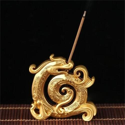 Mini incense stick incense seat household aromatherapy furnace alloy small wire incense burner Zen retro sandalwood burner vertical agarwood burner